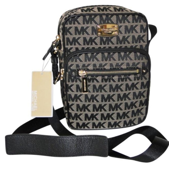 Michael Kors Bags Michael Kors Bedford Zip Flight Black Jacquard